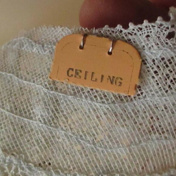 Antique Vintage Lace Detachable Collar Intricate Circular Floral Pattern NOS - Picture 5 of 6